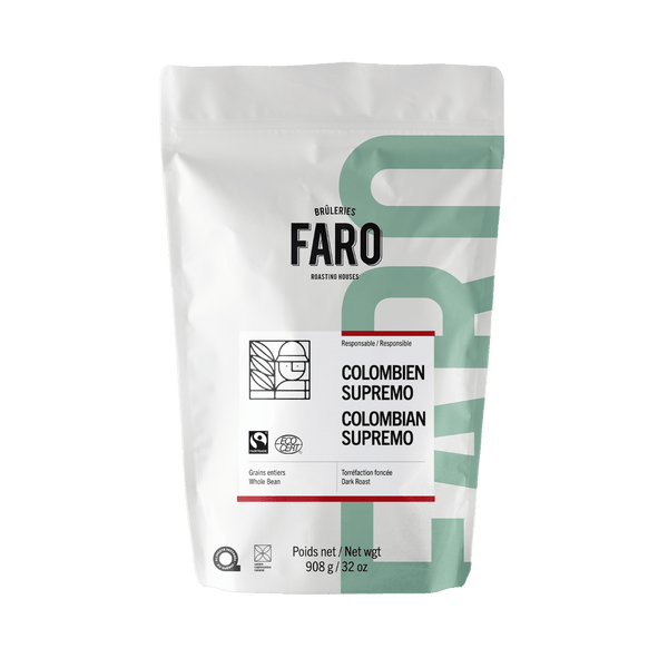 COLOMBIEN SUPREMO ÉQUITABLE & BIOLOGIQUE (2LB) Café