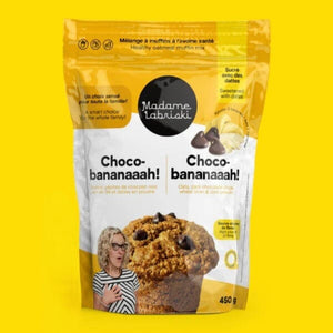 Mélange à muffins à l'avoine santé Choco-bananaaah! Accessoires